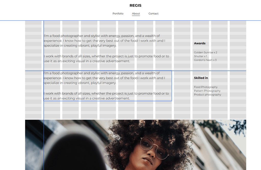 Hostinger web builder grid