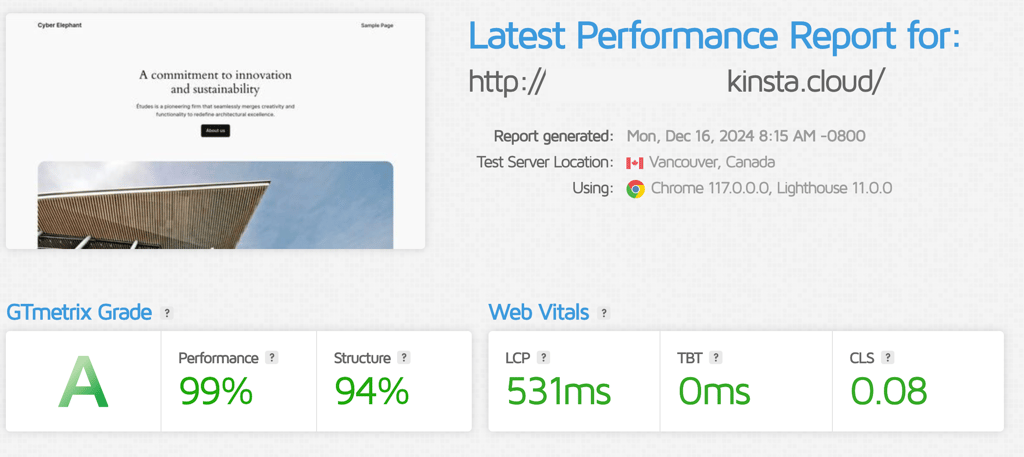 kinsta-site-loading-time-comparison