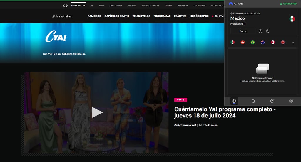 las estrellas news with vpn