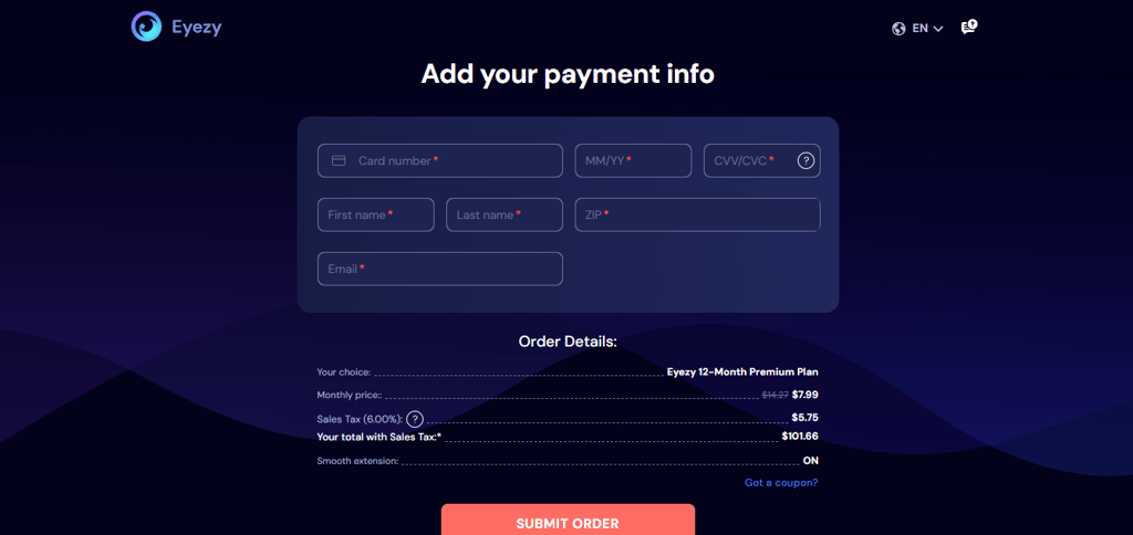 Eyezy payment