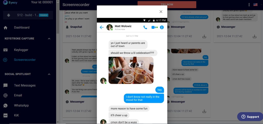Social media screenshot