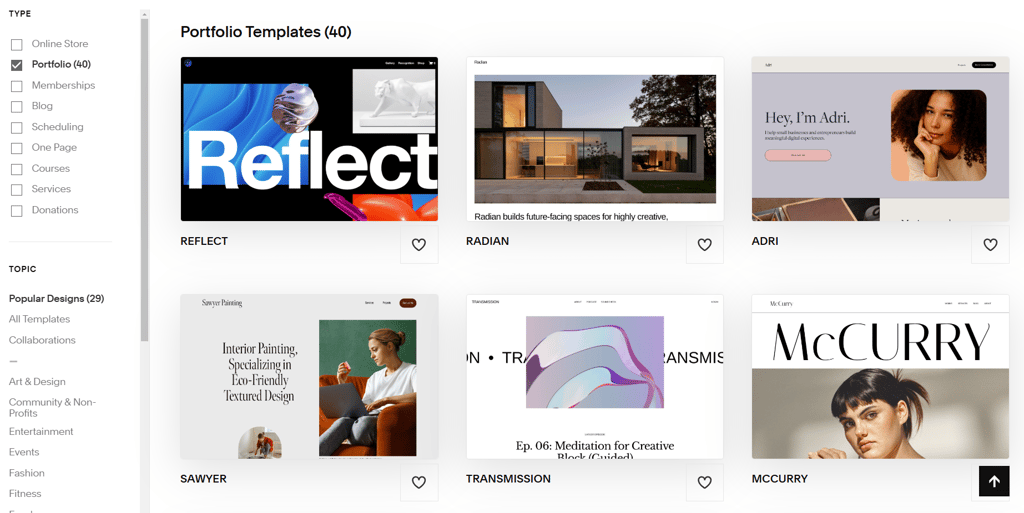 squarespace-templates for resumes