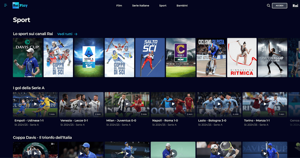 RaiPlay site