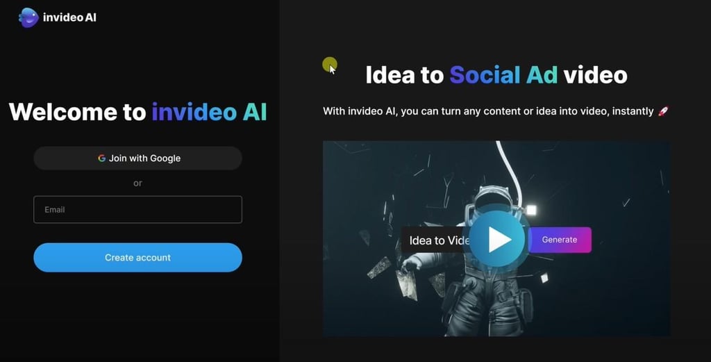 Invideo AI review add prompt