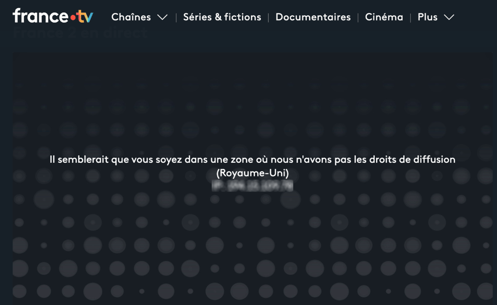 france tv error message