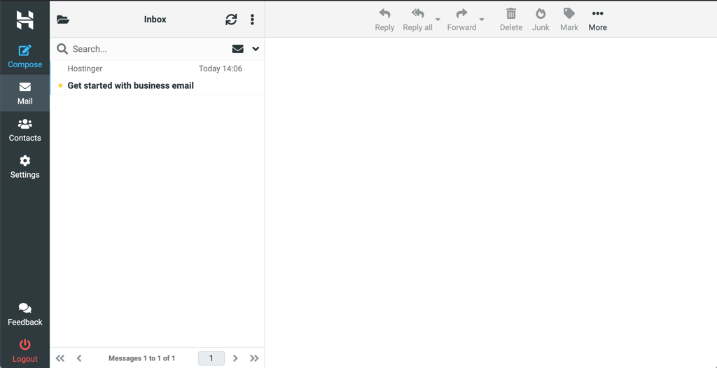 hostinger email hosting