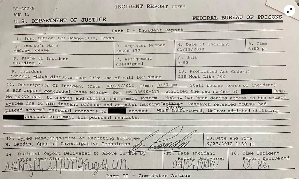 incident report