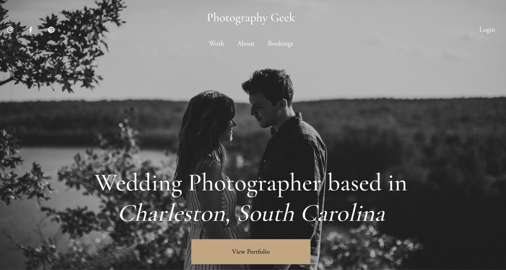 Exemple de site Squarespace