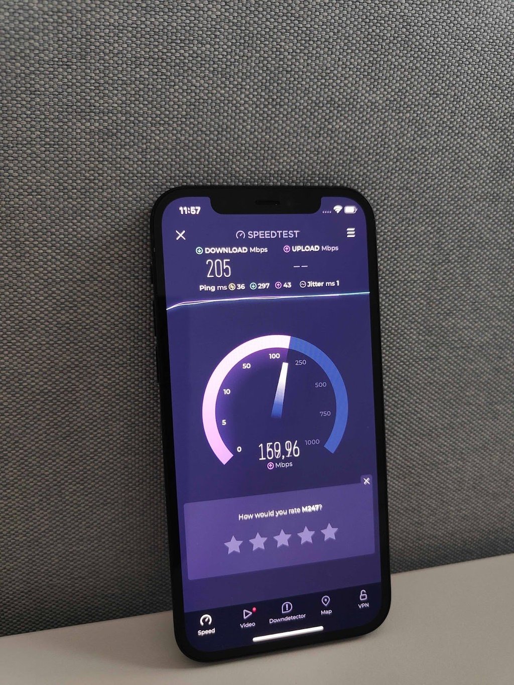 TunnelBear OOKLA speed test
