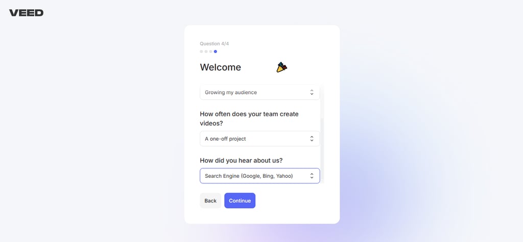 veed io account verification