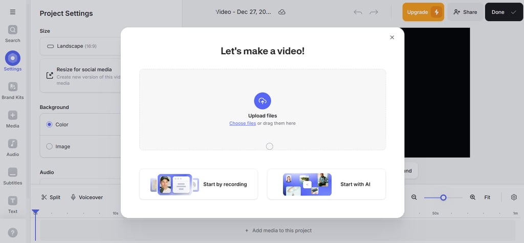 veed io video creation