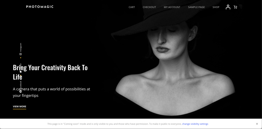 Exemple de site Wordpress