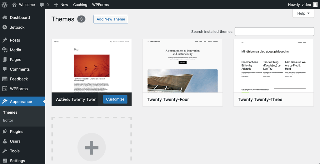 WordPress templates