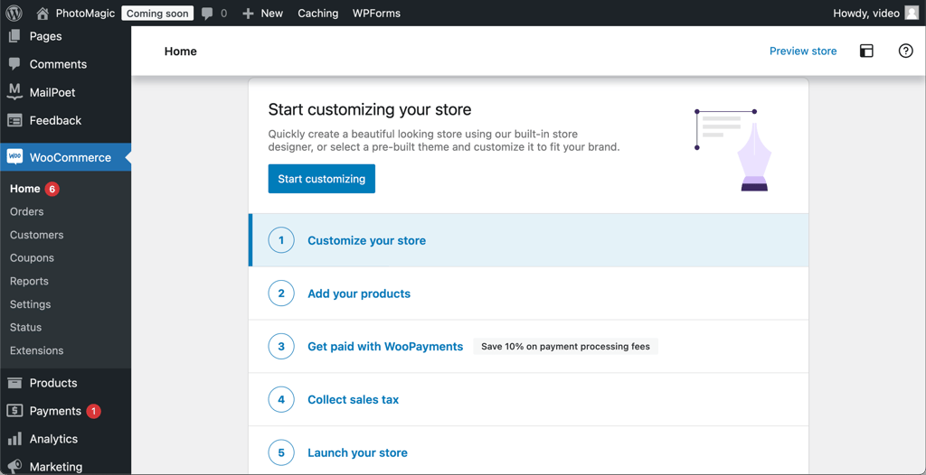 WordPress et plugin WooCommerce