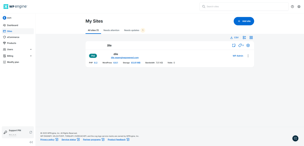 wp engine sites