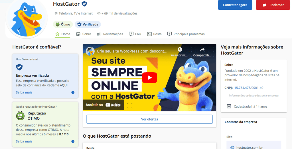 BR hostgator verificada
