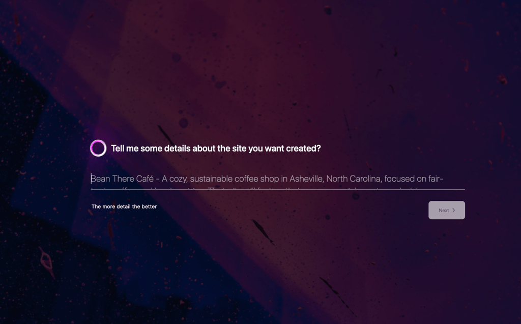 Bluehost AI wordpress builder