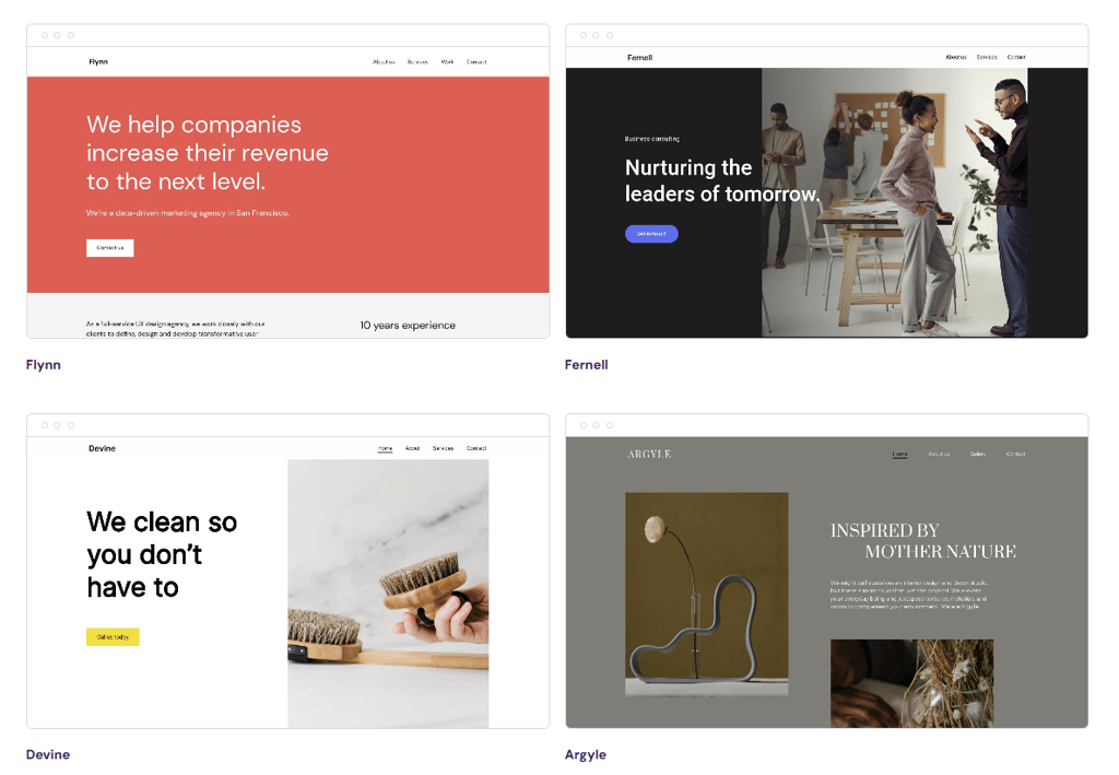 hostinger-business-templates