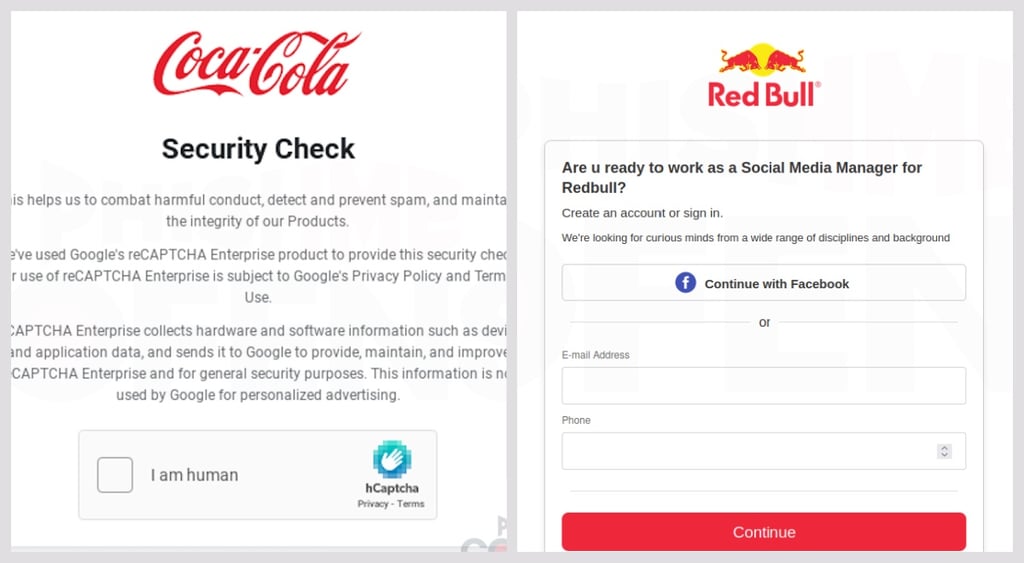Cofense social media phishing campaign 2