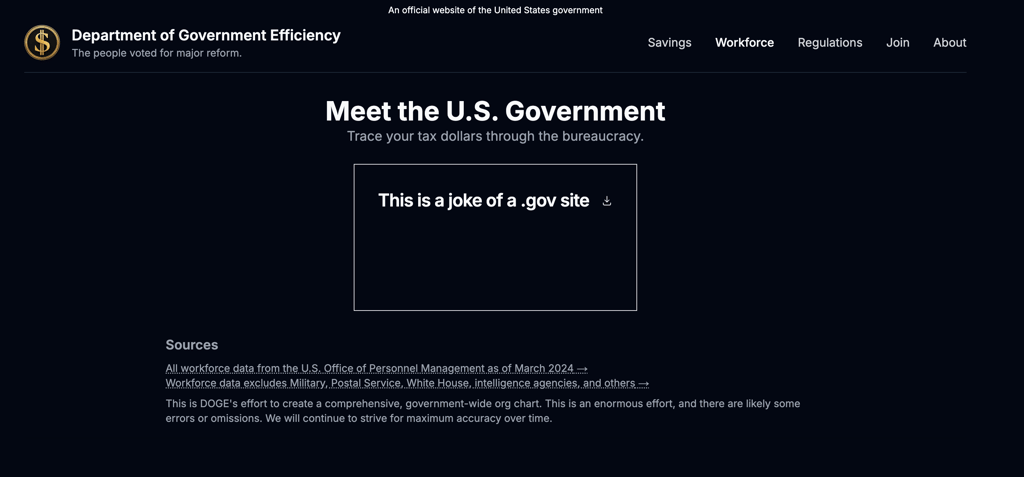 Doge.gov hack