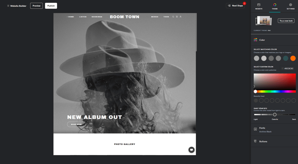 editor godaddy website builder