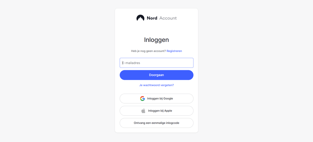 NL login page