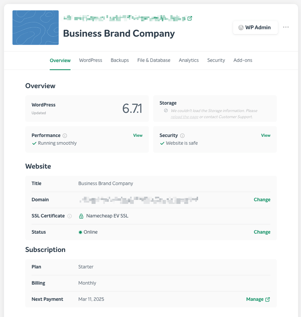 Namecheap control panel