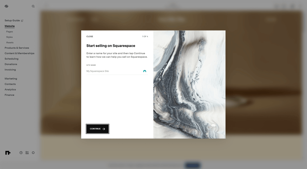 squarespace store creation