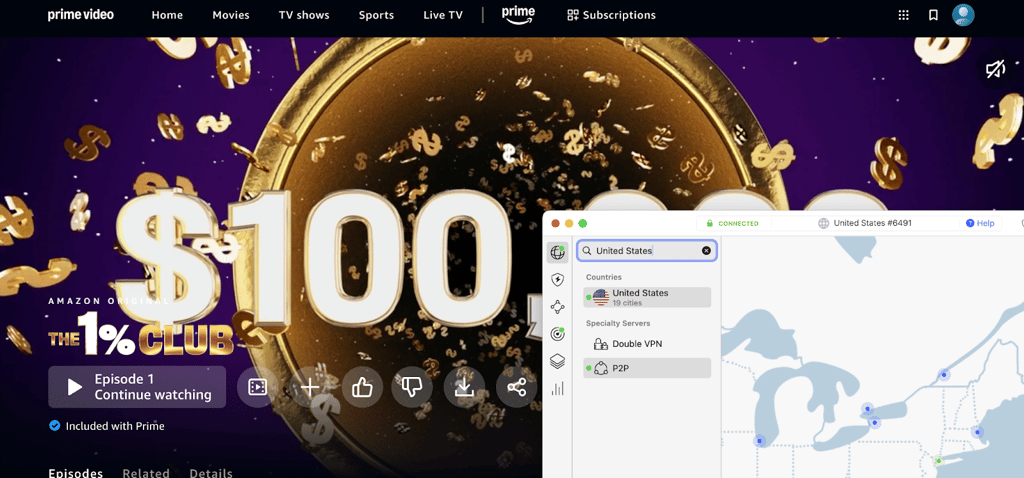 amazon prime video unblocked with nordvpn
