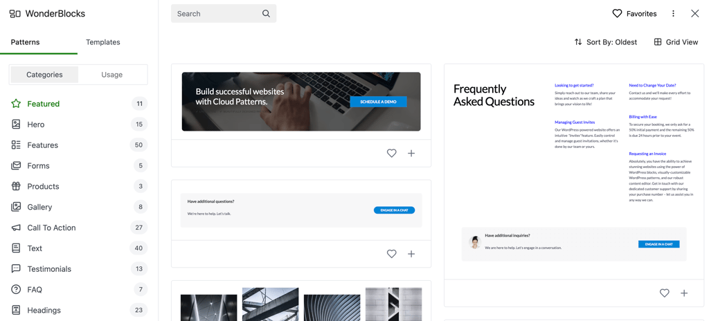 Bluehosts’ WonderSuite builder