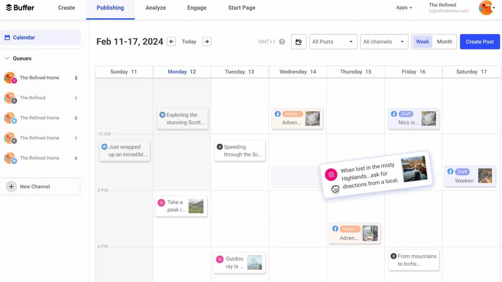 Buffer Calendar