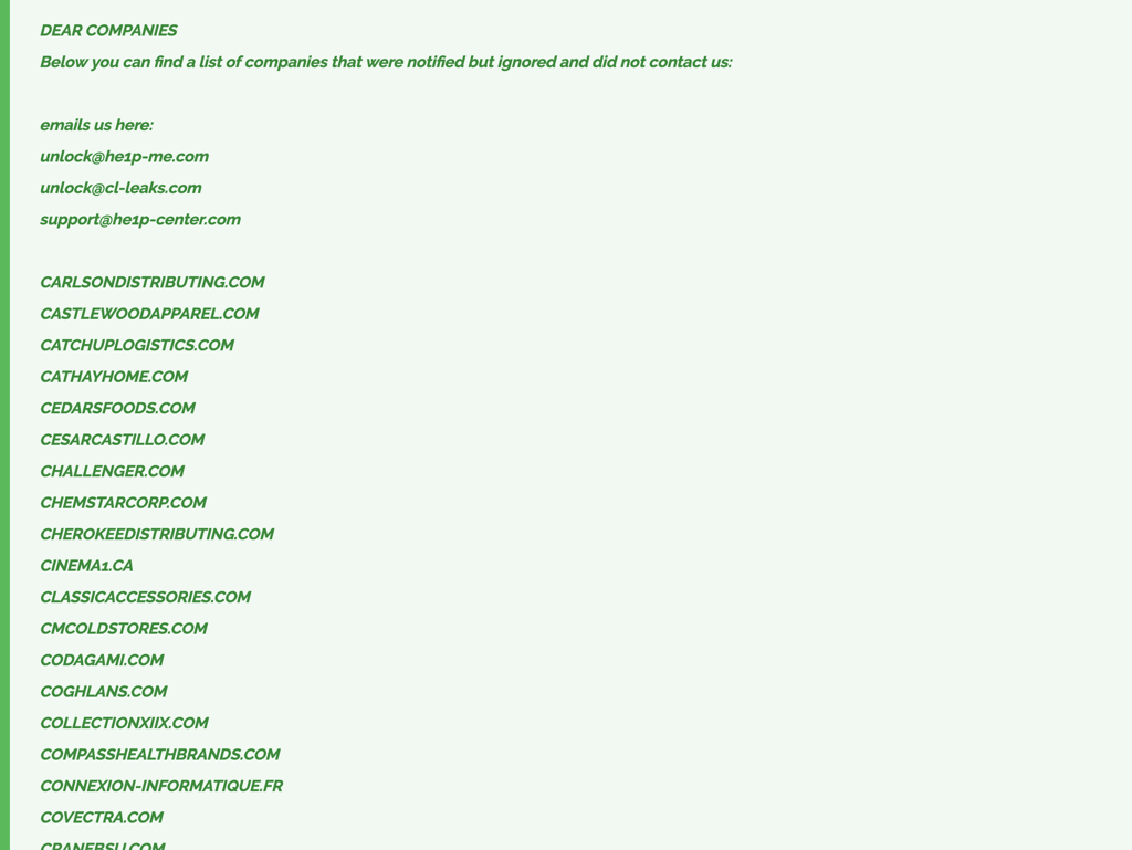 Cl0p Leaks