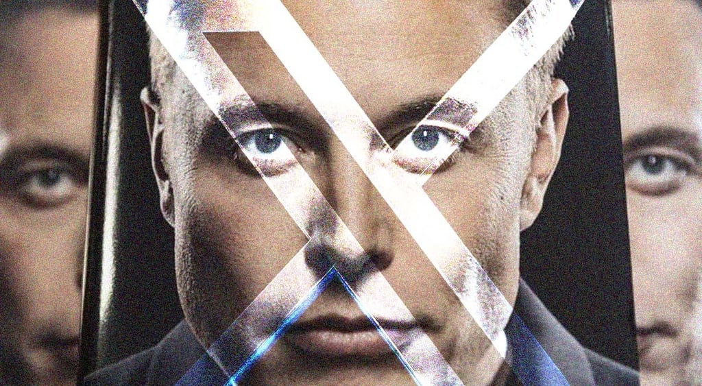 Elon Musk, X logo
