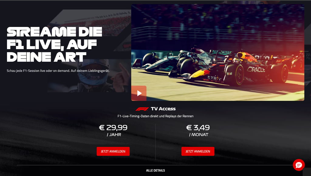 f1 tv pro stream