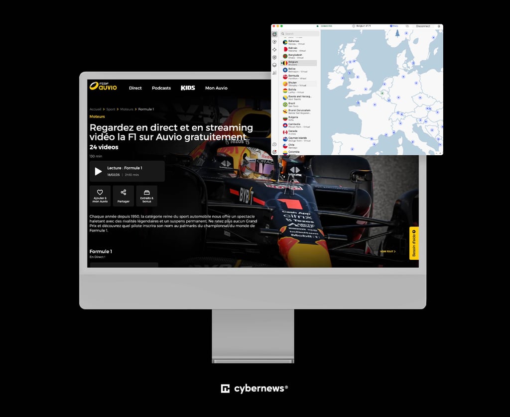 NordVPN débloque la Formule 1 en Belgique
