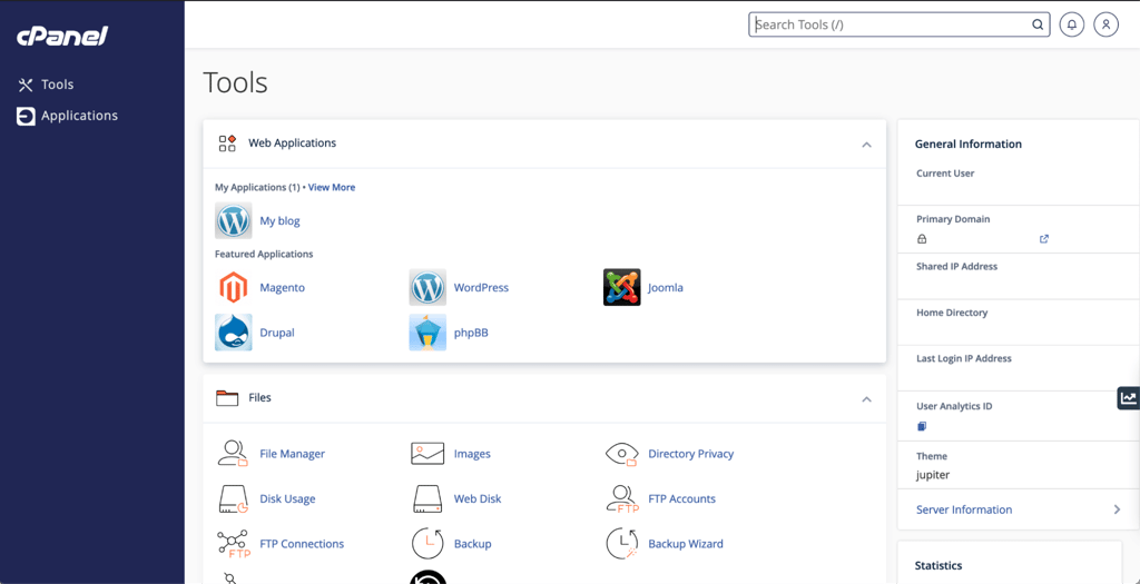 GoDaddy cPanel
