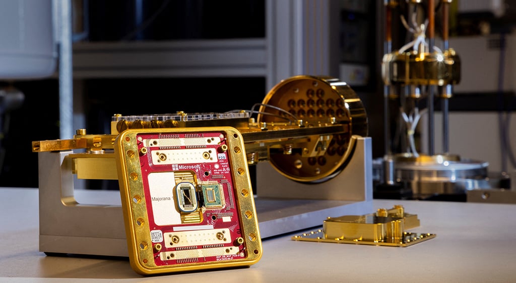 Microsoft quantum chip Majorana 1