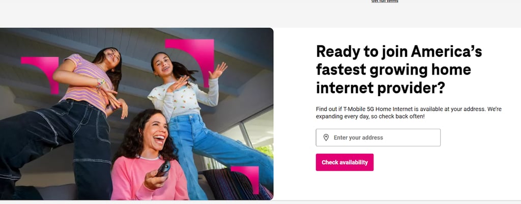 T-Mobile is the biggest internet provider in US
