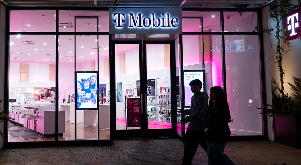 T-Mobile logo and store