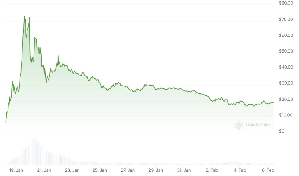$TRUMP coin value chart