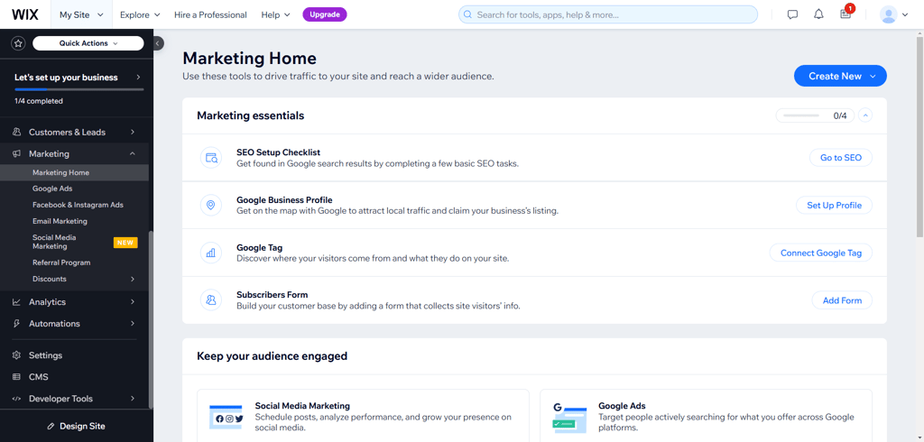 wix affiliate marketing tools