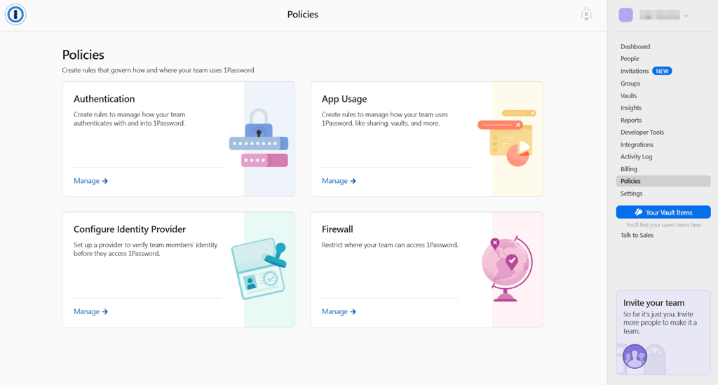 1password policies
