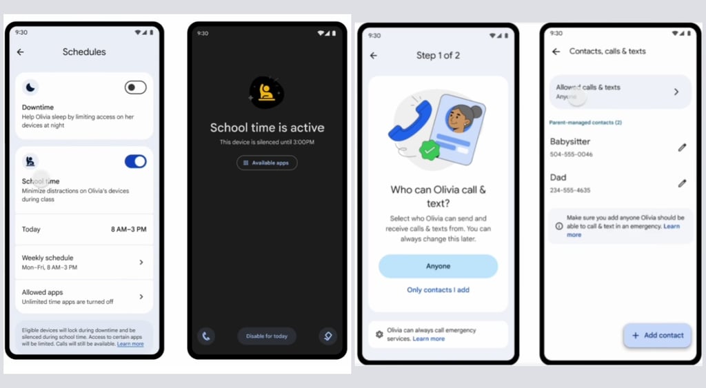 Google online safety tools School Time