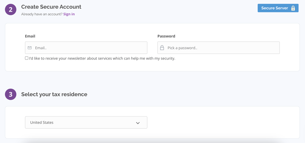 privatevpn create secure account