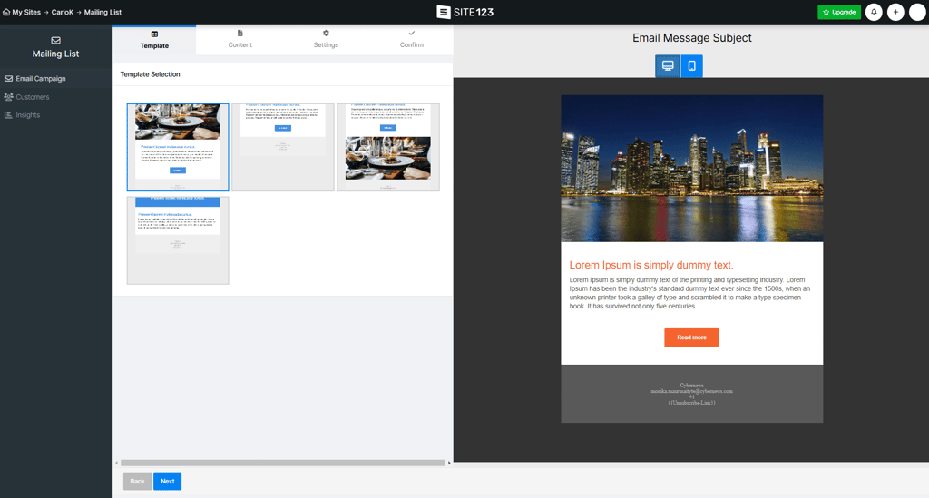 site123-email-marketing-members