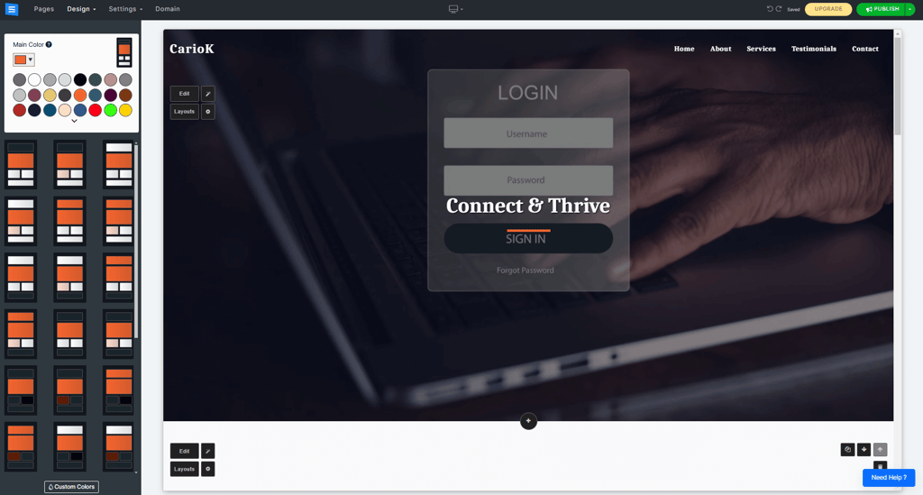 site123-memeber-area-design-options