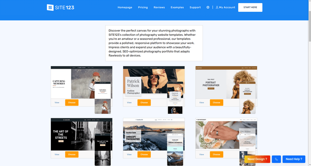 site123-photography-templates