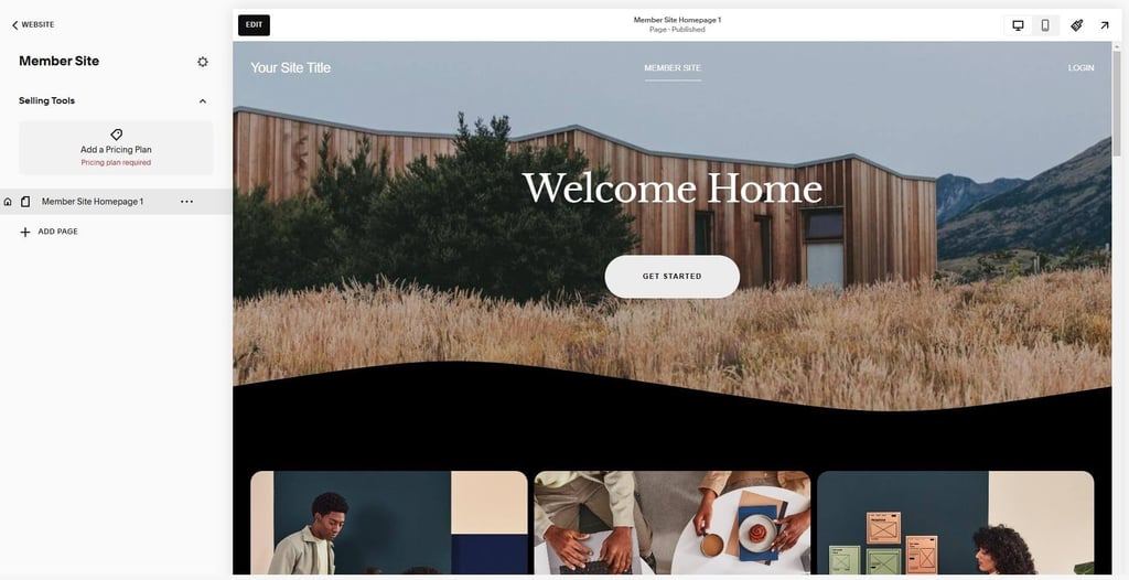 squarespace-members-site-settings