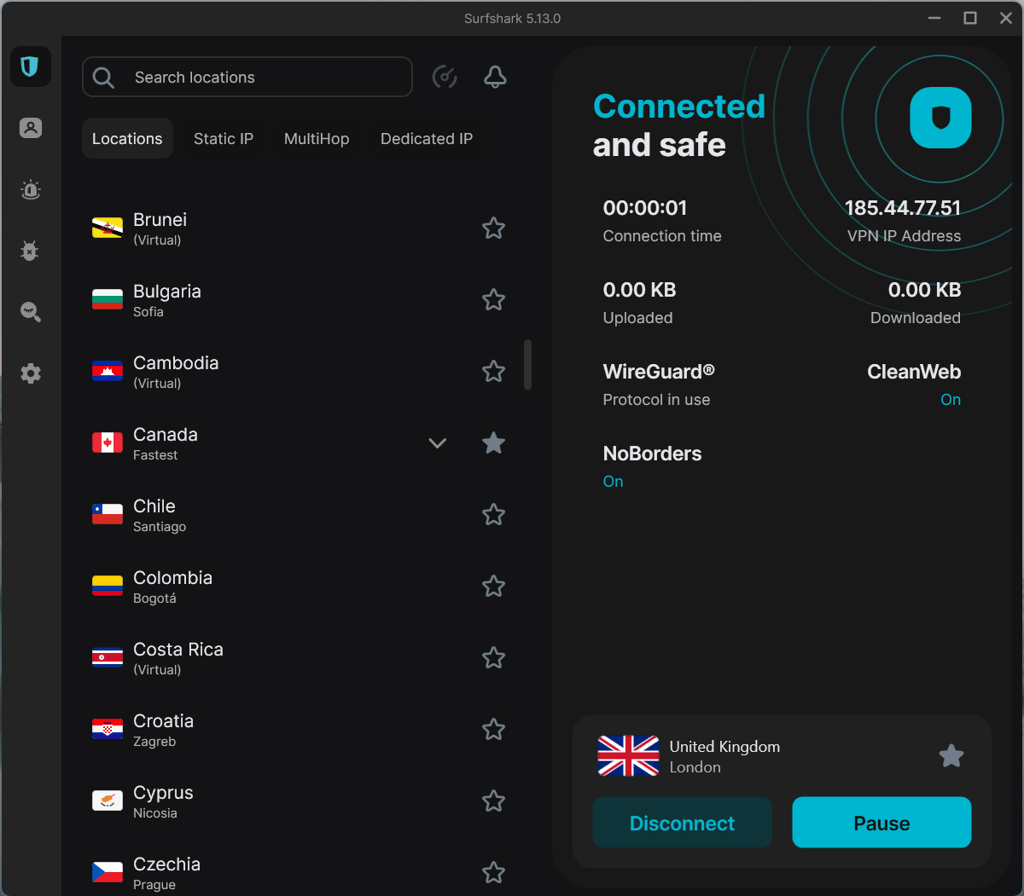Surfshark VPN whitelister1