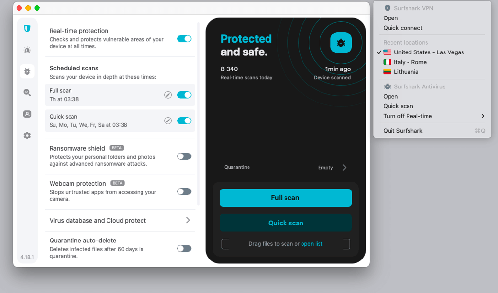 surfshark antivirus and vpn